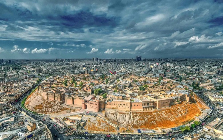 Erbil Citadel and the surrounding city